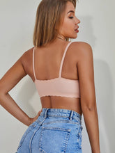 1PC Women's Seamless Wire Free Removable Padded Adjustable Skinny Strap Bralette Bra Sai Feel